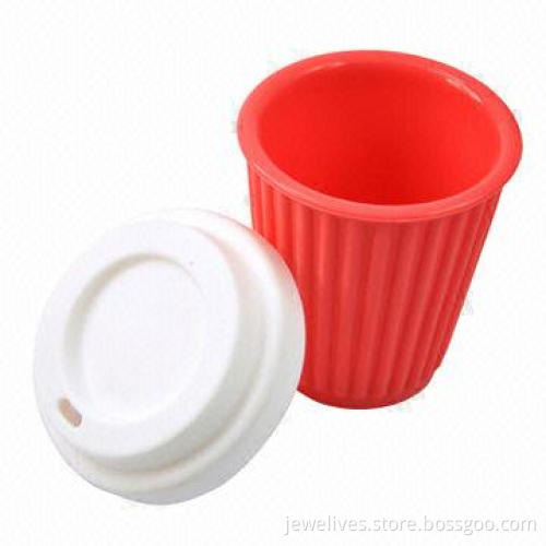 Hot red silicone coffee bottles